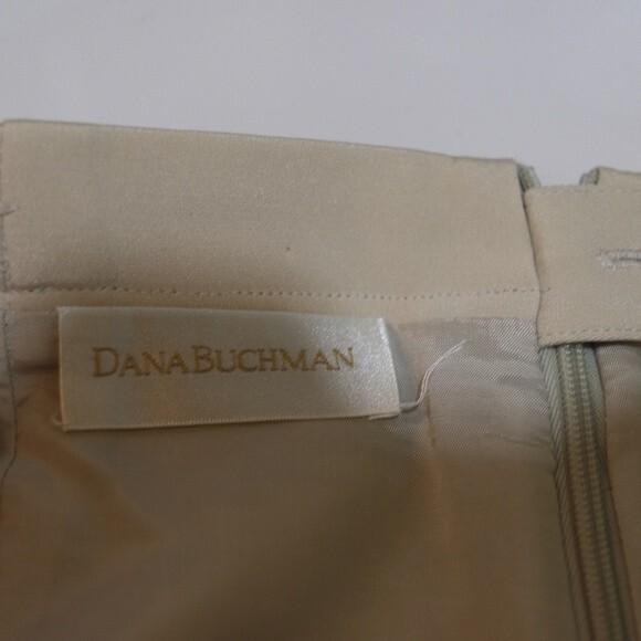 Dana Buchman 100% Silk Cream Ribbon Embroidered Skirt Suit 12/14 - Picture 14 of 16